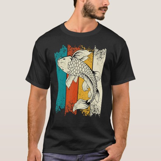 Koi Karper Vintage Koi Vis T-shirt (Voorkant)