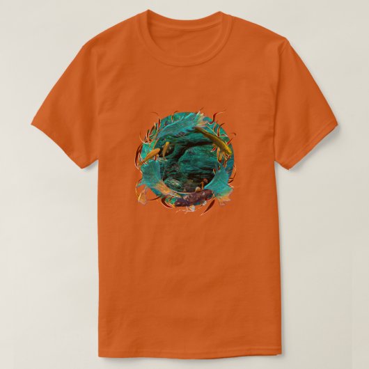 Koi Karper "ZWEMMEN IN VREDE" T-shirt (Design voorkant)