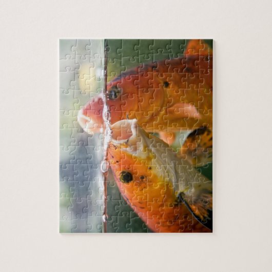 Koi-karpers Legpuzzel (Verticaal)