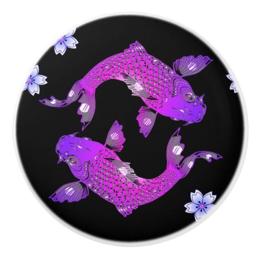 Koi Keramische Knop (Voorkant)