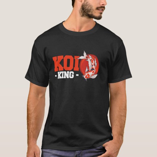 Koi King Japanse vis T-shirt (Voorkant)