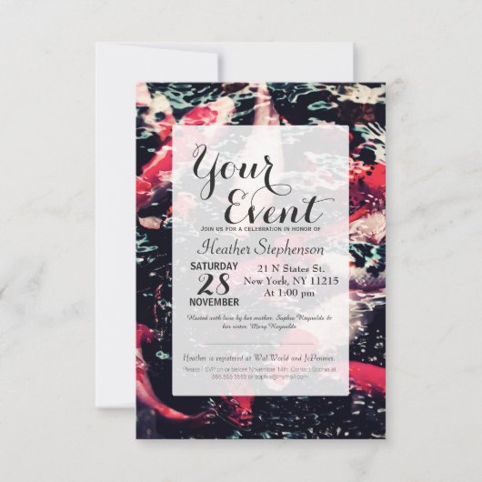 Koi-koeienvanger in het water kaart (Voorkant)