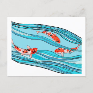 KOI KOI KOI-BRIEFKAART BRIEFKAART