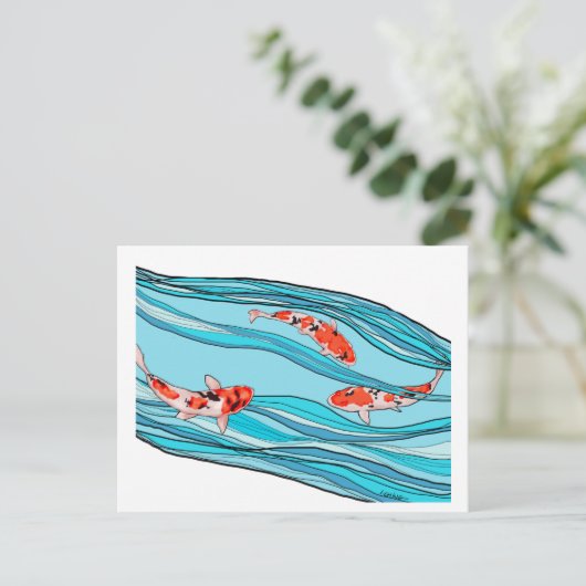 KOI KOI KOI-BRIEFKAART BRIEFKAART (Staand voorkant)