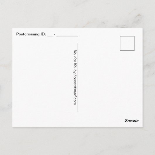 KOI KOI KOI-BRIEFKAART BRIEFKAART (Achterkant)