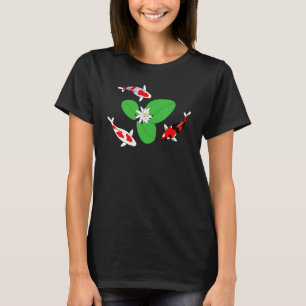 Koi Koicarp Koivis Kweekvijver Waterlelie T-shirt