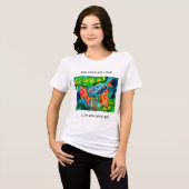Koi Liefde Tri-Blend Shirt (Voorkant volledig)