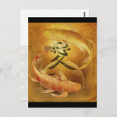 Koi Love Briefkaart (Voorkant / Achterkant)