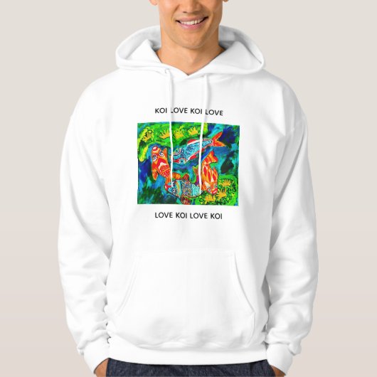 Koi Love Sweatshirt Hoodie (Voorkant)