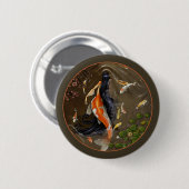 Koi Mermaid Button (Voorkant /achterkant)