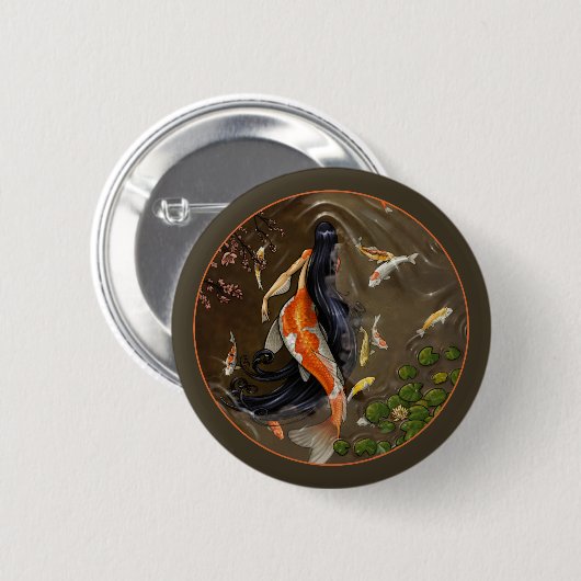 Koi Mermaid Button (Voorkant /achterkant)