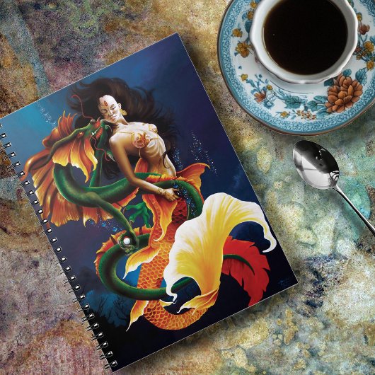 Koi Mermaid en Dragon Notitieboek