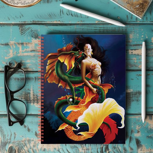 Koi Mermaid en Dragon Notitieboek