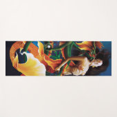 Koi Mermaid en Dragon Yogamat (Voorkant (horizontaal))