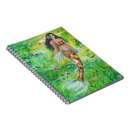 Koi mermaid Lily door Renee Lavoie Notitieboek (Rechterzijde)