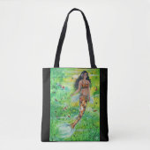 Koi mermaid Lily door Renee Lavoie Tote Bag (Voorkant)
