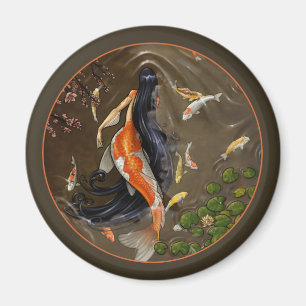 Koi Mermaid Magnet