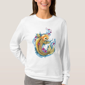 Koi met Cherry Blossom Hoodie T-shirt