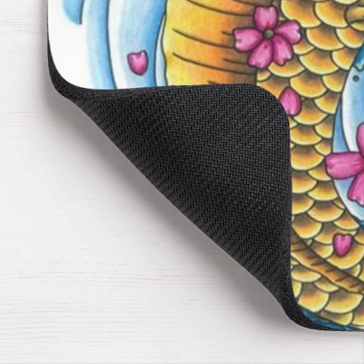 Koi met Cherry Blossom Muismat (Hoek)