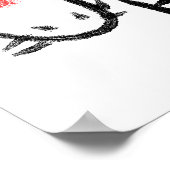 Koi met Kanji Poster (Hoek)