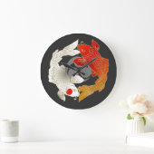 Koi met Mon-japanese stijl Grote Klok (Huis)