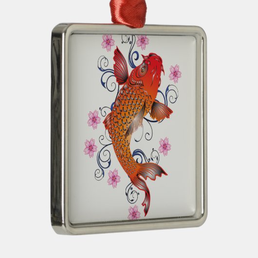Koi Metalen Ornament (Rechts)
