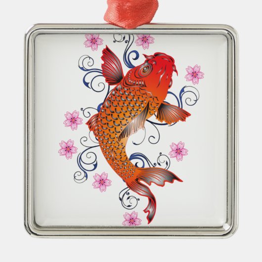 Koi Metalen Ornament (Voorkant)