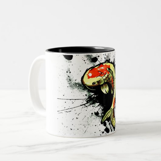 Koi-Mok Tweekleurige Koffiemok (Voorkant links)