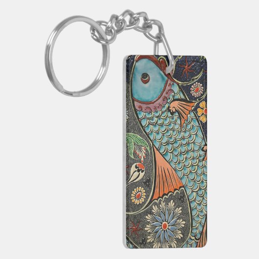 Koi Mosaic AcrylSleutelhanger Sleutelhanger (Voorkant Links)