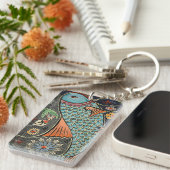 Koi Mosaic AcrylSleutelhanger Sleutelhanger (Voorkant Rechts)