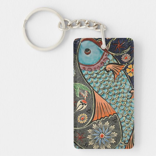 Koi Mosaic AcrylSleutelhanger Sleutelhanger (Voorkant)