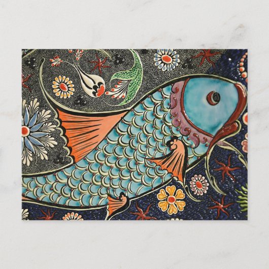 Koi Mosaic Briefkaart (Voorkant)