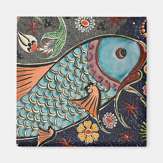 Koi Mosaic Magneet (Voorkant)