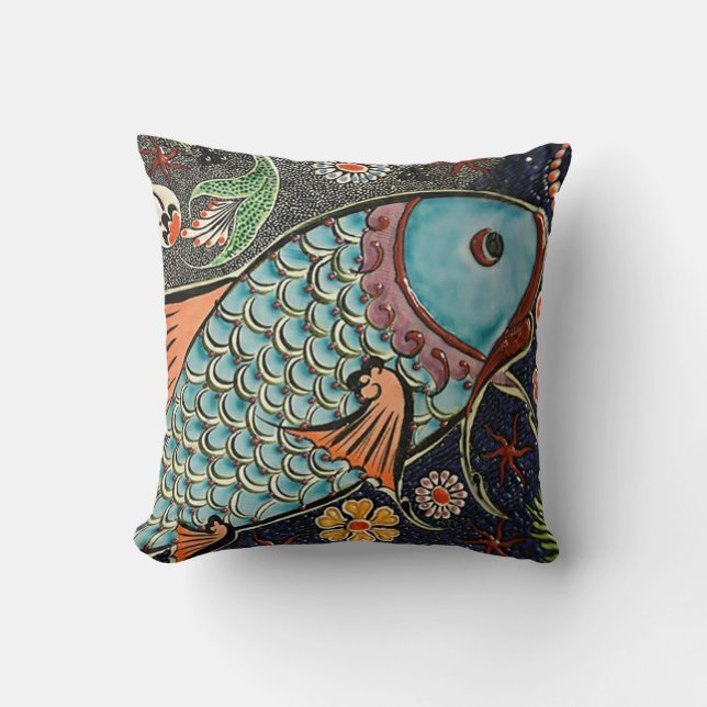 Koi Mosaic Pillow Kussen (Voorkant)