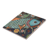 Koi Mosaic Tegeltje (Zijkant)