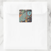 Koi Mosaic Vierkante Sticker (Tas)