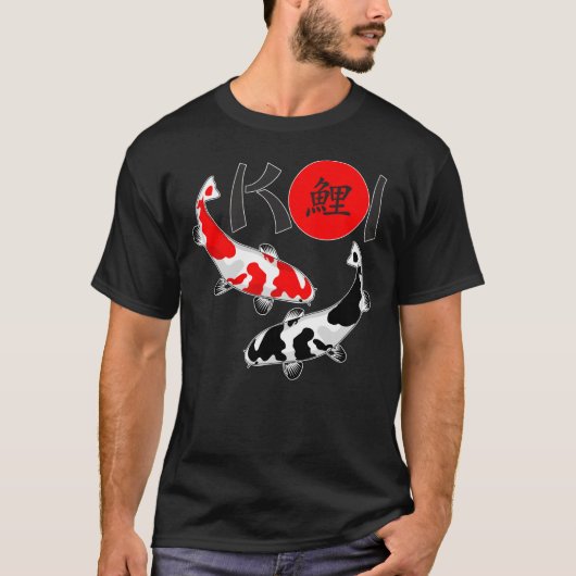 KOI - Nishikigoi Bekko white red black 2 T-Shirt (Voorkant)