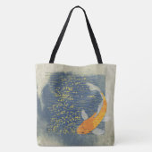 Koi op Canvas tas met zonnebrandwater (Achterkant)