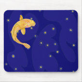 Koi op donkerblauw muismat (Voorkant)