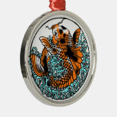 Koi Ornament Hand getekend digitaal gekleurd (Rechts)