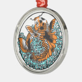 Koi Ornament Hand getekend digitaal gekleurd (Links)