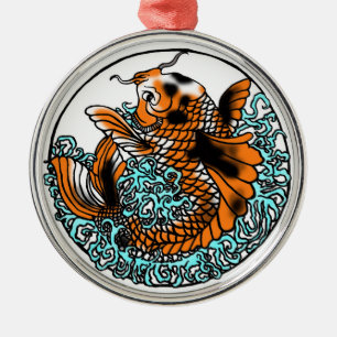 Koi Ornament Hand getekend digitaal gekleurd