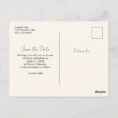 Koi Paar Tropisch Bewaar de Datum Briefkaart (Achterkant)