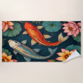 Koi Pair Strandlaken (Voorkant)