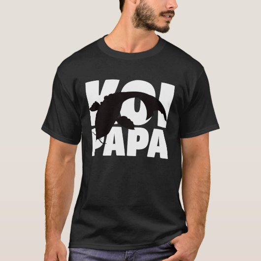 Koi Papa  for Koi  Animal Father Koi Dad T-shirt (Voorkant)