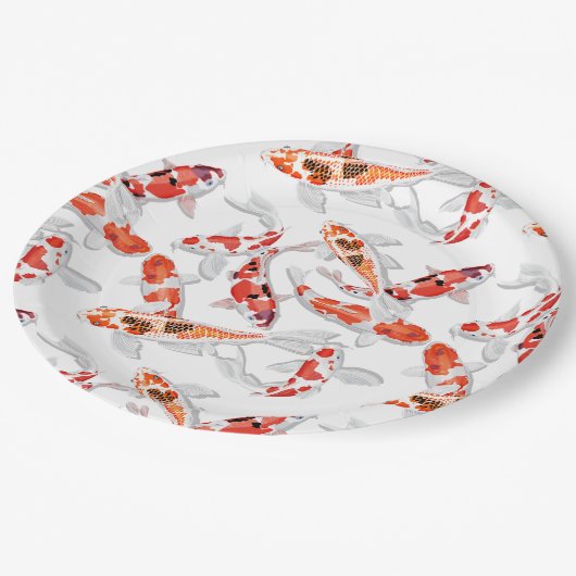 Koi Papieren Bordje (Gekanteld)
