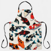 Koi Pattern All-Over Print Keuken Schort (Voorkant)
