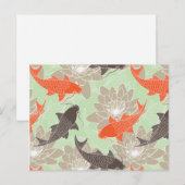 Koi Pattern Briefkaart (Voorkant / Achterkant)
