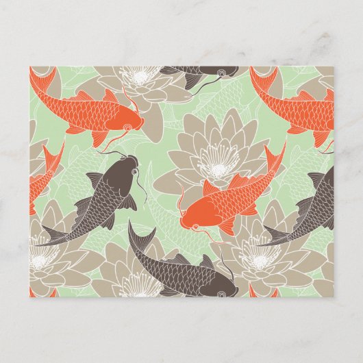 Koi Pattern Briefkaart (Voorkant)