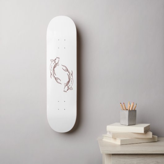 Koi Persoonlijk Skateboard (Muurkunst)
